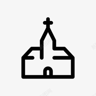 教会天主教基督教图标图标