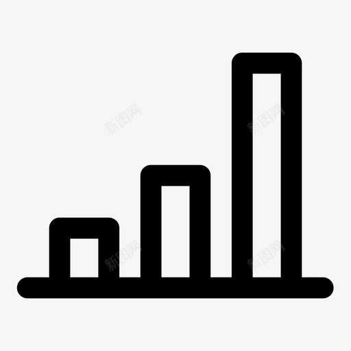 条形图业务模型图表图标svg_新图网 https://ixintu.com 业务元素 业务模型 图表 条形图 统计