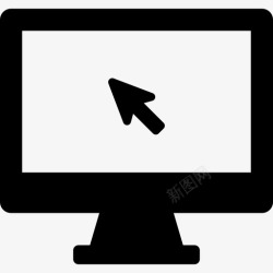 电脑学校鼠标光标显示器电脑学校设备图标高清图片