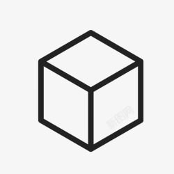 立方盒立方盒子图标高清图片