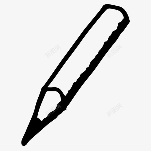 铅笔手绘学校图标svg_新图网 https://ixintu.com 学校 手绘 素描 铅笔
