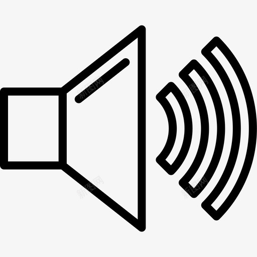 扬声器音频音乐音量图标svg_新图网 https://ixintu.com 声音 扬声器 扬声器音量 音乐音量 音量控制 音频 项目管理线64