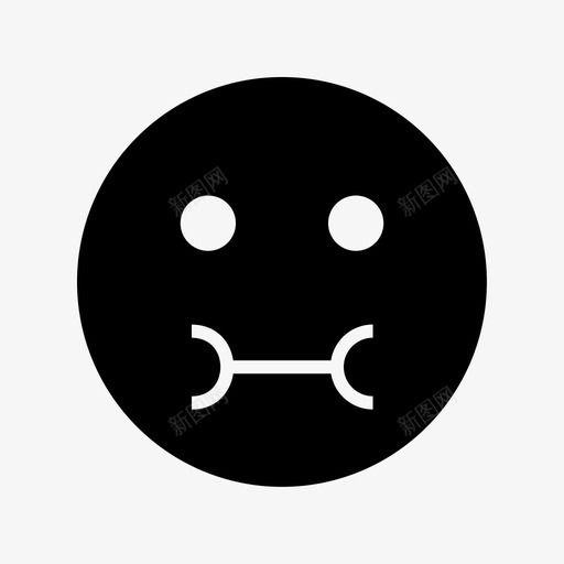 生病表情脸图标svg_新图网 https://ixintu.com 生病 笑脸 脸 表情