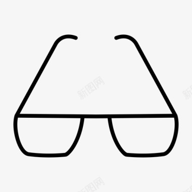 眼镜阅读眼镜视力图标图标