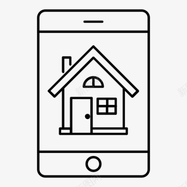 房地产应用程序房屋移动图标图标