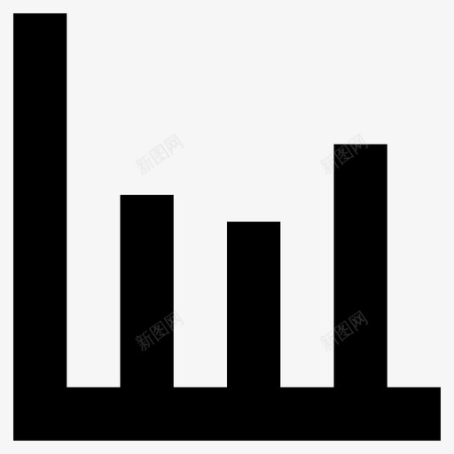 统计条形图预测图标svg_新图网 https://ixintu.com 业务图表和图表第16行 图表 增长 条形图 统计 预测