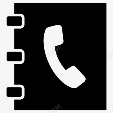 联系电话通讯录电话簿图标图标