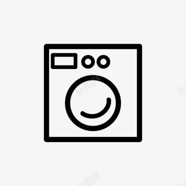 洗衣机家庭清洁日图标图标