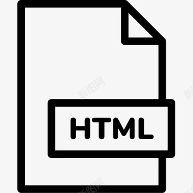 html文件扩展名格式图标图标