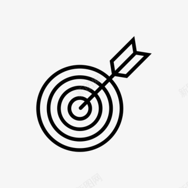 目标瞄准射箭图标图标