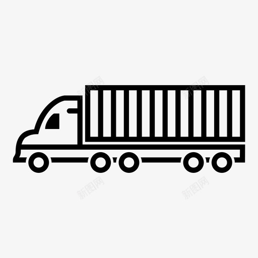 卡车集装箱卡车运输卡车图标svg_新图网 https://ixintu.com 卡车 车辆 运输 运输卡车 采矿卡车 集装箱卡车