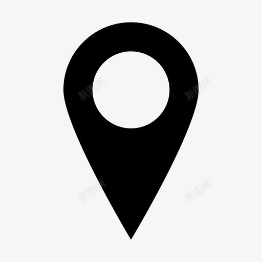 地图图钉位置占位符图标svg_新图网 https://ixintu.com 位置 占位符 地图图钉 地图图钉点 点