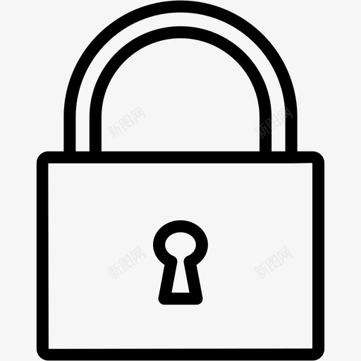 锁定关闭隐私图标svg_新图网 https://ixintu.com 保护 关闭 其他 安全 锁定 隐私