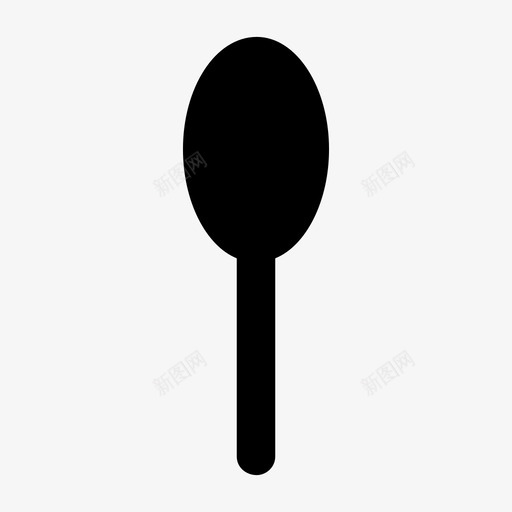 勺子餐具餐厅图标svg_新图网 https://ixintu.com 勺子 工具和用具 餐具 餐厅