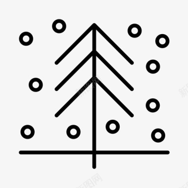 松树圣诞节芬兰图标图标