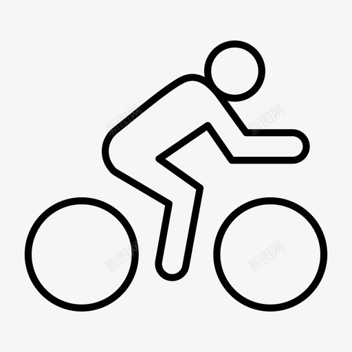 骑自行车健康比赛图标svg_新图网 https://ixintu.com 健康 比赛 运动 骑自行车