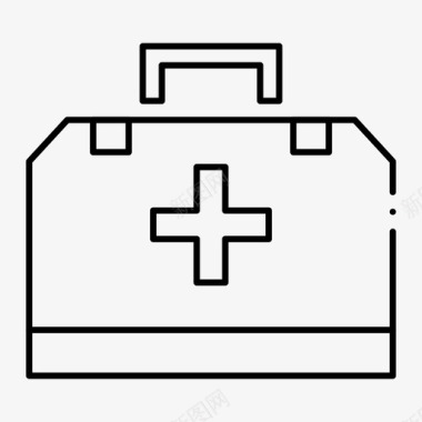 急救箱医生包健康图标图标