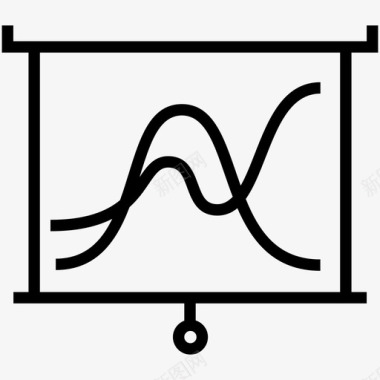 展示板分析商业展示图标图标