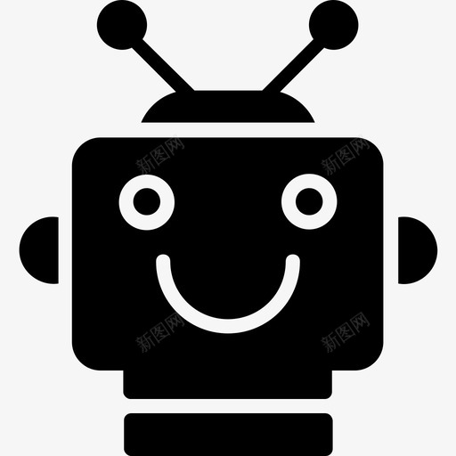 机器人自动化机器人脸图标svg_新图网 https://ixintu.com 技术 机器人 机器人字形64 机器人脸 科学 自动化