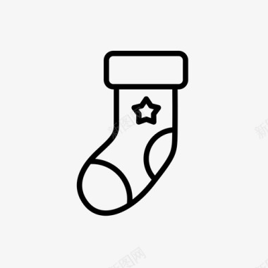 丝袜星星袜子填充器图标图标