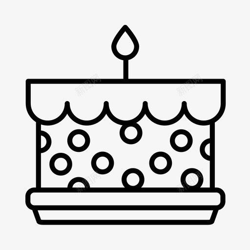 一岁生日宝贝蛋糕图标svg_新图网 https://ixintu.com 一个 一岁生日 宝贝 庆祝 蛋糕