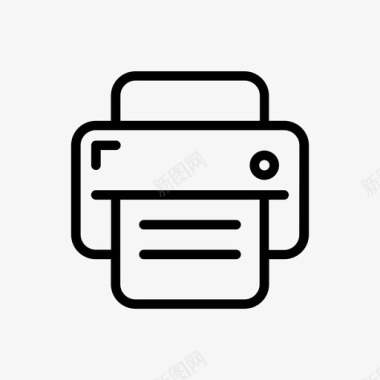 打印文档接口图标图标