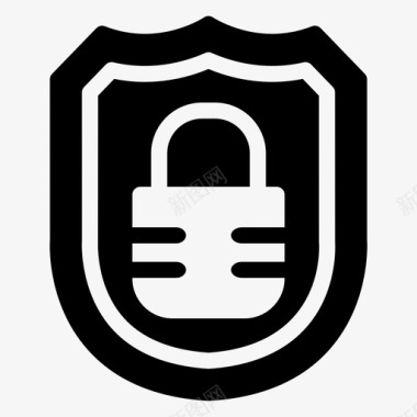 锁安全防护图标图标