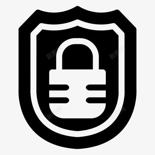 锁安全防护图标svg_新图网 https://ixintu.com 安全 安全标志图标 锁 防护