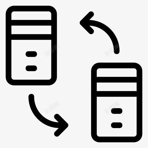 连接internet网络图标svg_新图网 https://ixintu.com internet pc 共享 网络 网络通信线路图标 连接