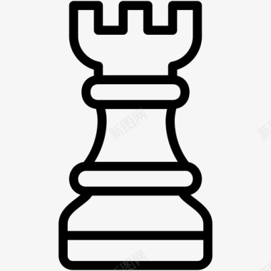 国际象棋城堡游戏图标图标