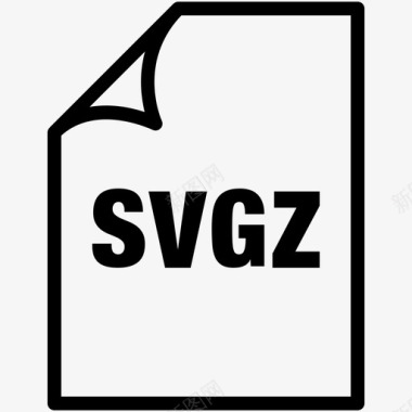 svgz扩展名文件图标图标