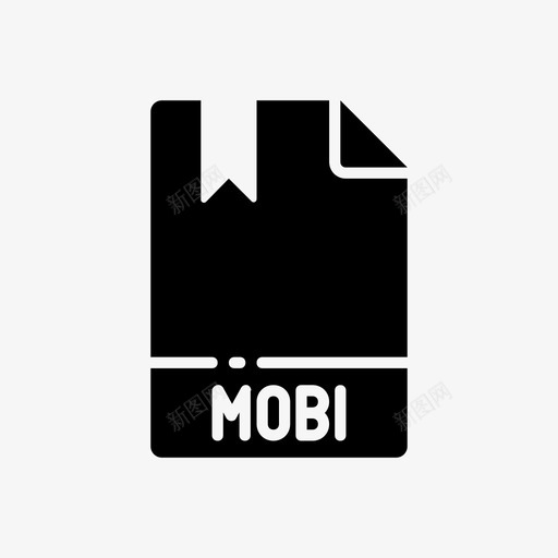 mobi文档图标svg_新图网 https://ixintu.com mobi 文件 文件格式ver4a 文档 类型 设计