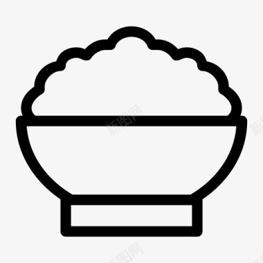 饭碗食物饭图标图标