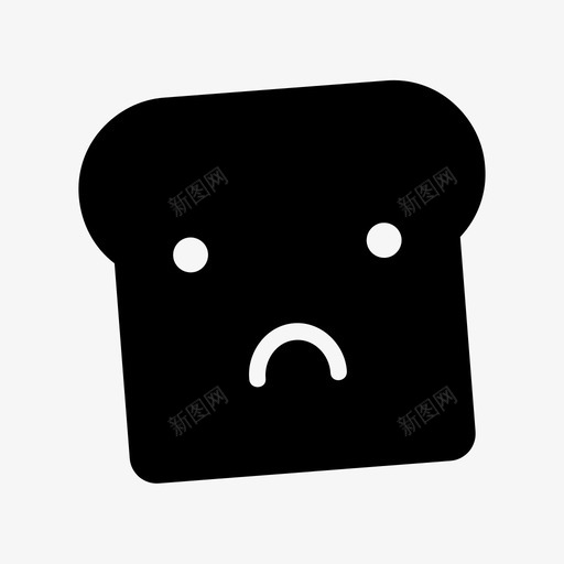 悲伤的面包片坏的早餐图标svg_新图网 https://ixintu.com 不开心 吐司 坏的 悲伤的面包片 早餐 面筋