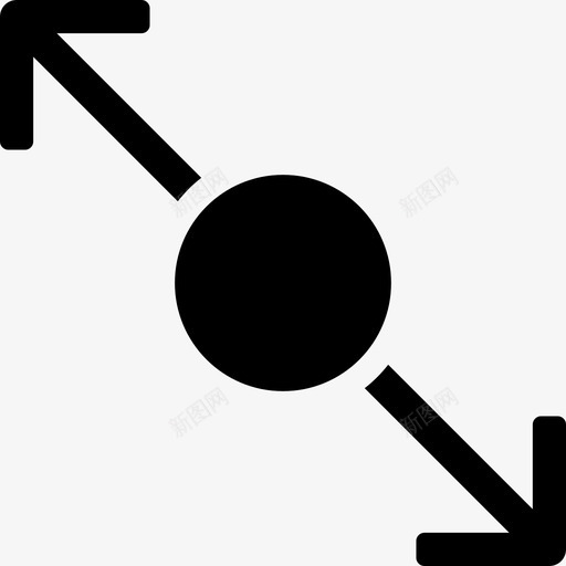 运动箭头活动圆圈图标svg_新图网 https://ixintu.com 圆圈 处理 展开 放大 活动 箭头和填充的框 运动箭头