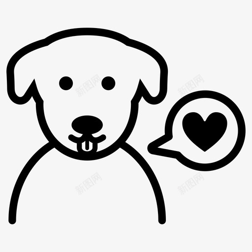 快乐的狗狗的行为狗的爱图标svg_新图网 https://ixintu.com 宠物 快乐的狗 狗的爱 狗的行为