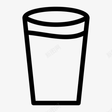 满杯饮料饮用水图标图标