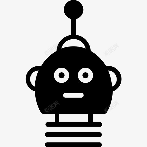 机器人小说未来主义图标svg_新图网 https://ixintu.com 小说 技术 未来主义 机器人 机器人字形64 科学