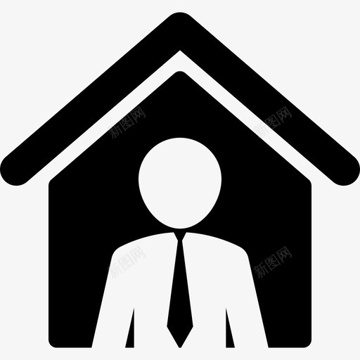 房地产卖家人房地产5图标svg_新图网 https://ixintu.com 人 房地产5 房地产卖家