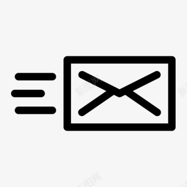 发送电子邮件信封收件箱图标图标