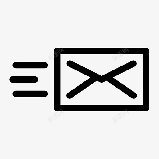 发送电子邮件信封收件箱图标svg_新图网 https://ixintu.com 信封 发送电子邮件 收件箱 消息