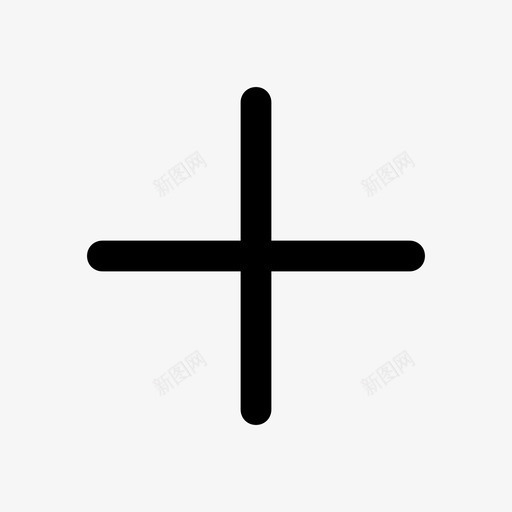 加法按钮数学图标svg_新图网 https://ixintu.com 加号 加法 按钮 数学 线性平方v2