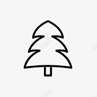 圣诞树圣诞装饰品圣诞套装图标图标