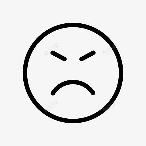 坏表情情绪图标svg_新图网 https://ixintu.com 坏 情绪 疯了 笑脸 表情 面部表情