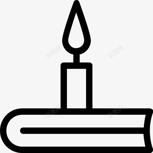学习书籍蜡烛图标svg_新图网 https://ixintu.com 书籍 学习 学校和教育平滑线图标 教育 蜡烛