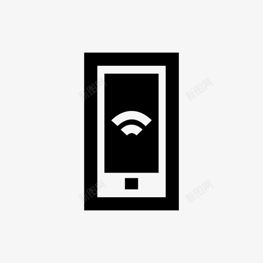 wifi电话wifi电话连接图标svg_新图网 https://ixintu.com pc wifi电话 互联网 手机和平板电脑 智能手机 连接