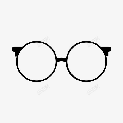 圆眼镜时髦现代图标svg_新图网 https://ixintu.com 圆眼镜 太阳镜 时髦 现代