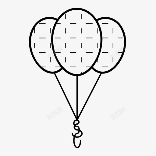 气球庆祝节日图标svg_新图网 https://ixintu.com 乐趣 图案气球 庆祝 气球 游戏 聚会 节日