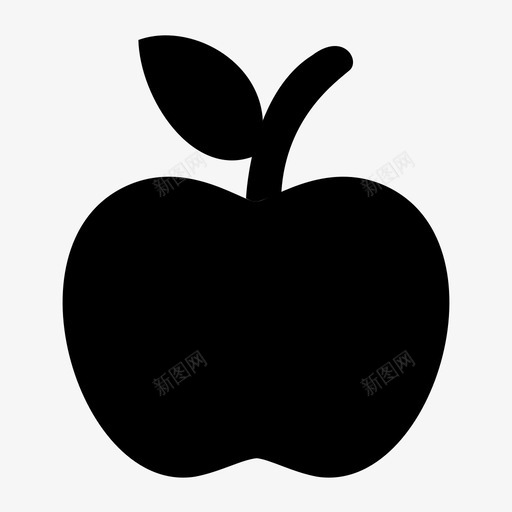 苹果减肥食品食品图标svg_新图网 https://ixintu.com 减肥食品 水果 素食 苹果 食品