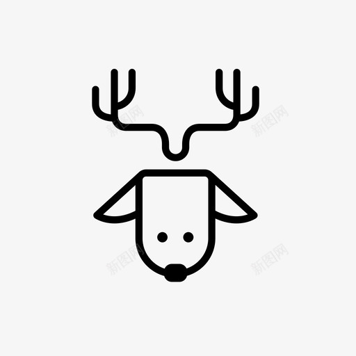 驯鹿圣诞驯鹿圣诞套装1图标svg_新图网 https://ixintu.com 圣诞套装1 圣诞驯鹿 驯鹿